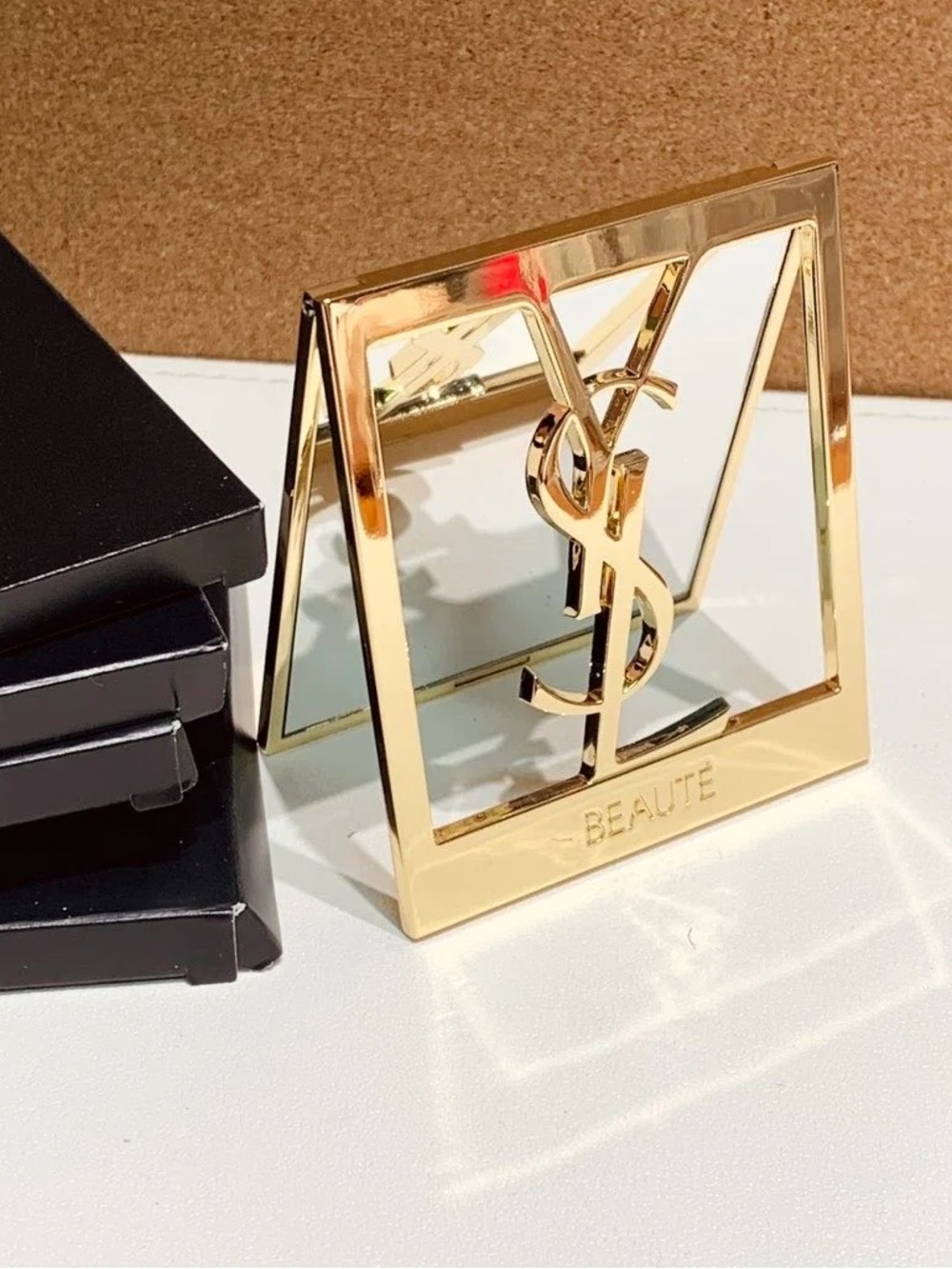 NewYSL Metal Gold Mirror GWP